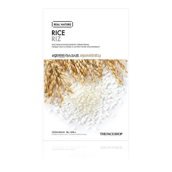 [THE FACE SHOP]  REAL NATURE FACE MASK WITH RICE EXTRACT
