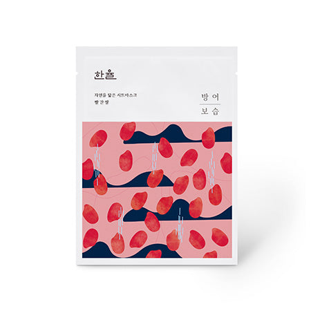 [Hanyul] Masque en tissu Nature In Life Riz rouge_Hydratation défendant la peau 10ea