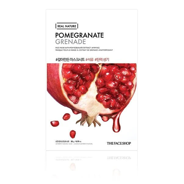[THE FACE SHOP]  REAL NATURE FACE MASK WITH POMEGRANATE EXTRACT